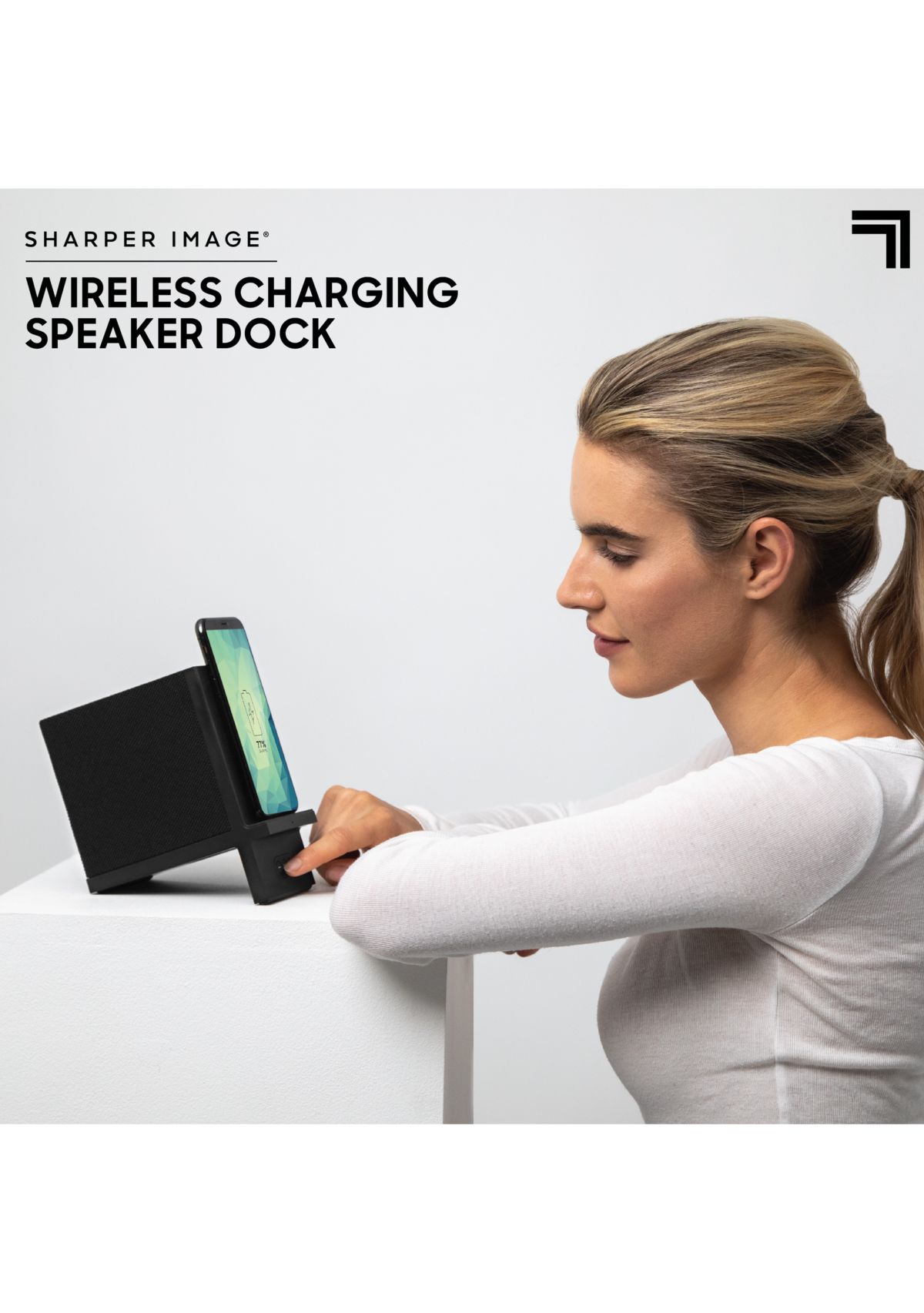 4 Inch Charging Stand Wireless with Bluetooth Speaker