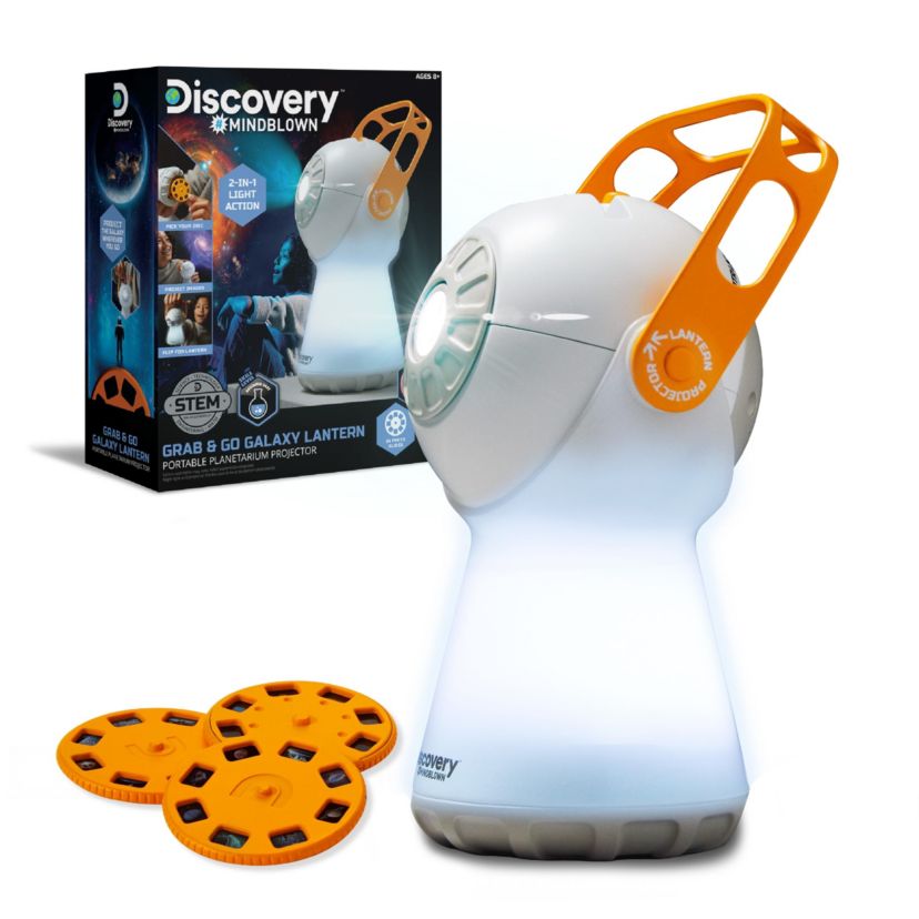 Discovery™ #Mindblown Grab & Go Galaxy Lantern Portable Planetarium Projector, 5pcs - White