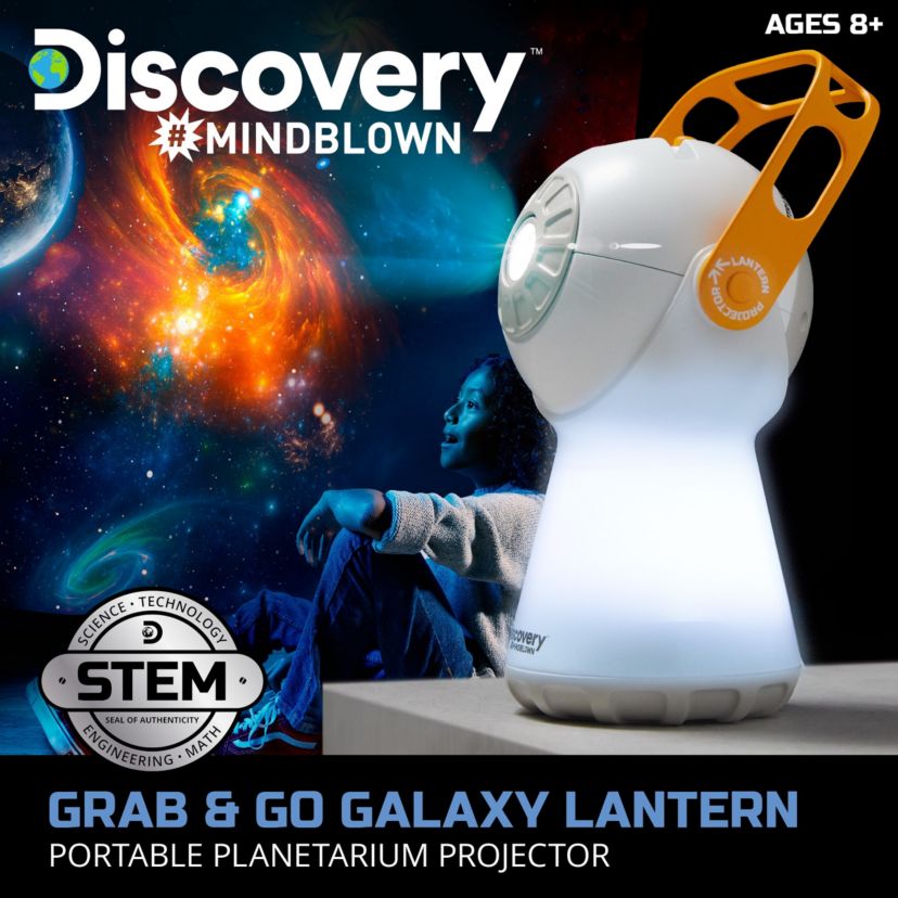 Discovery™ #Mindblown Grab & Go Galaxy Lantern Portable Planetarium Projector, 5pcs - White