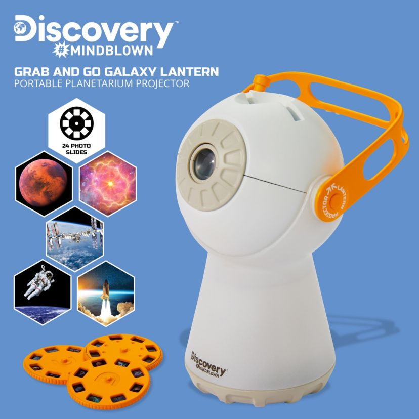 Discovery™ #Mindblown Grab & Go Galaxy Lantern Portable Planetarium Projector, 5pcs - White