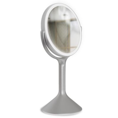Sharper ImageÂ® Spastudioâ¢ Vanity 7-Inch Led Mirror, Tilting Mirror, Bright Led Halo, Multiple Brightness Levels, 10X Magnification, Touch Control -  0843479181715