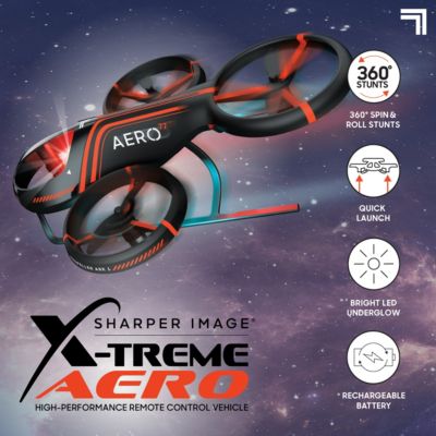 Sharper Image® X-Treme Aero High-Performance Remote Control Vehicle, 7pcs - Black