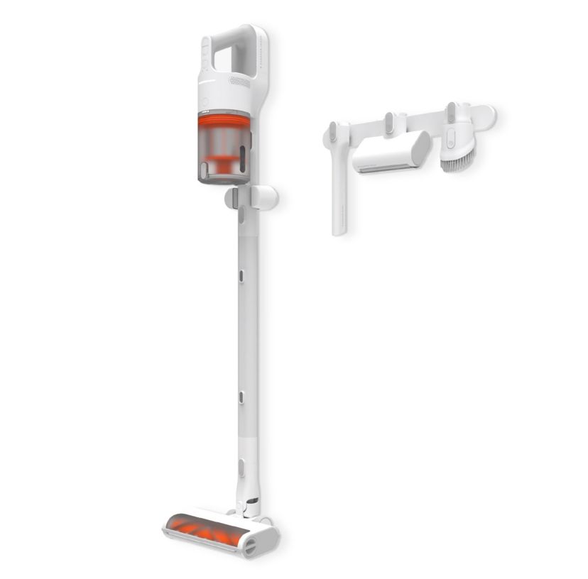 Sharper Image® 2-In-1 Cordless Vacuum, Stick & Handheld Combo with 350W Motor, Upholstery, Pet Hair & Crevice Attachments, HEPA 13 Filter, Built-In LED Lights, Removable Battery, 40 Minute Runtime