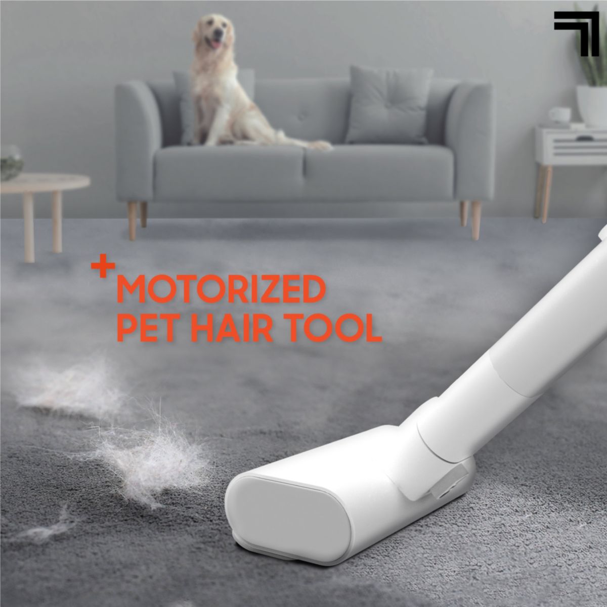 Sharper Image® 2-In-1 Cordless Vacuum, Stick & Handheld Combo with 350W Motor, Upholstery, Pet Hair & Crevice Attachments, HEPA 13 Filter, Built-In LED Lights, Removable Battery, 40 Minute Runtime
