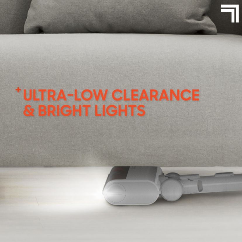 Sharper Image® 2-In-1 Cordless Vacuum, Stick & Handheld Combo with 350W Motor, Upholstery, Pet Hair & Crevice Attachments, HEPA 13 Filter, Built-In LED Lights, Removable Battery, 40 Minute Runtime