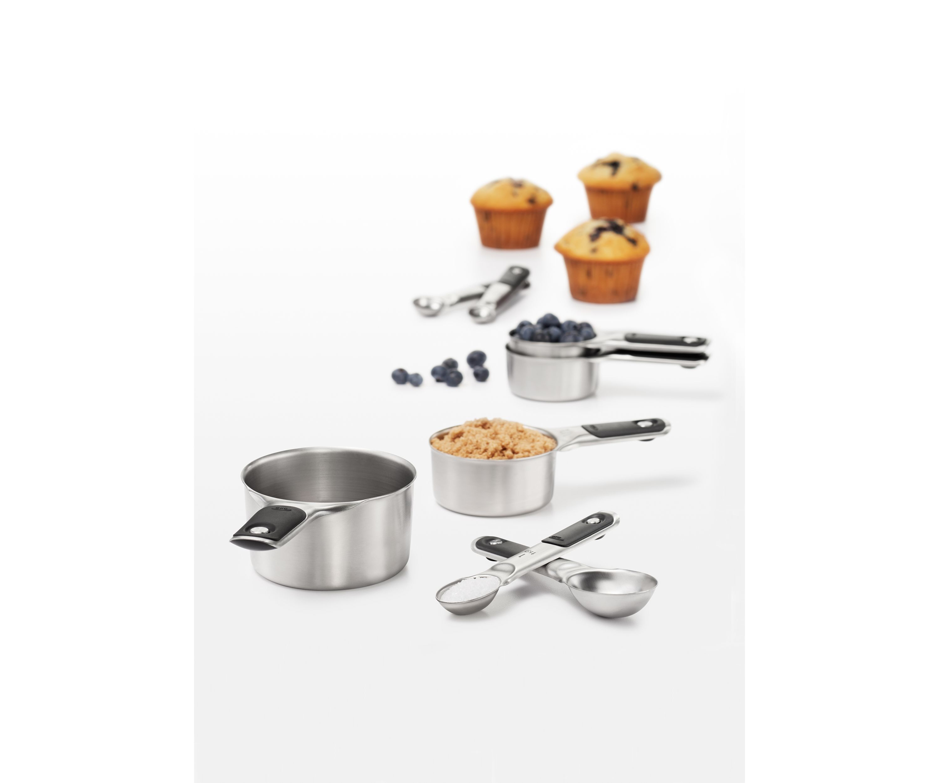 Good Grips 8-Piece Stainless Steel Measuring Cups and Spoons Set