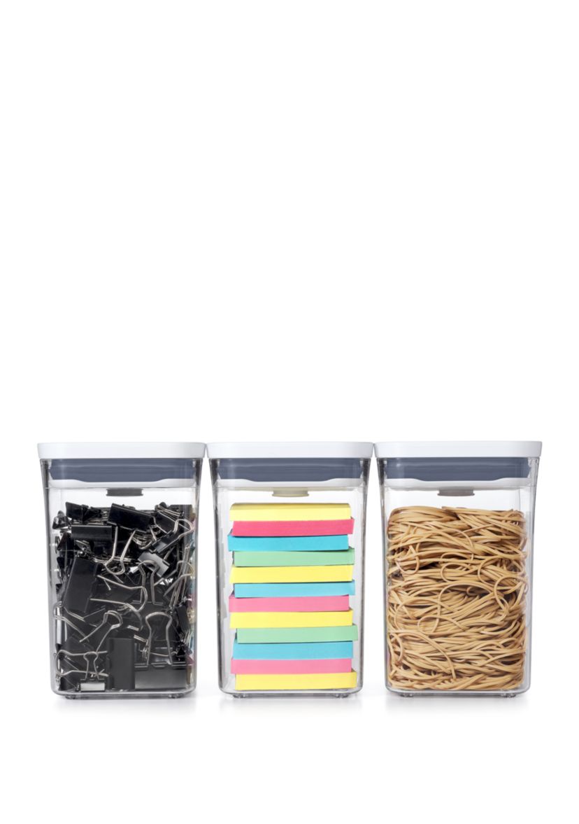 Small Square Short Pop 3 Piece Storage Set