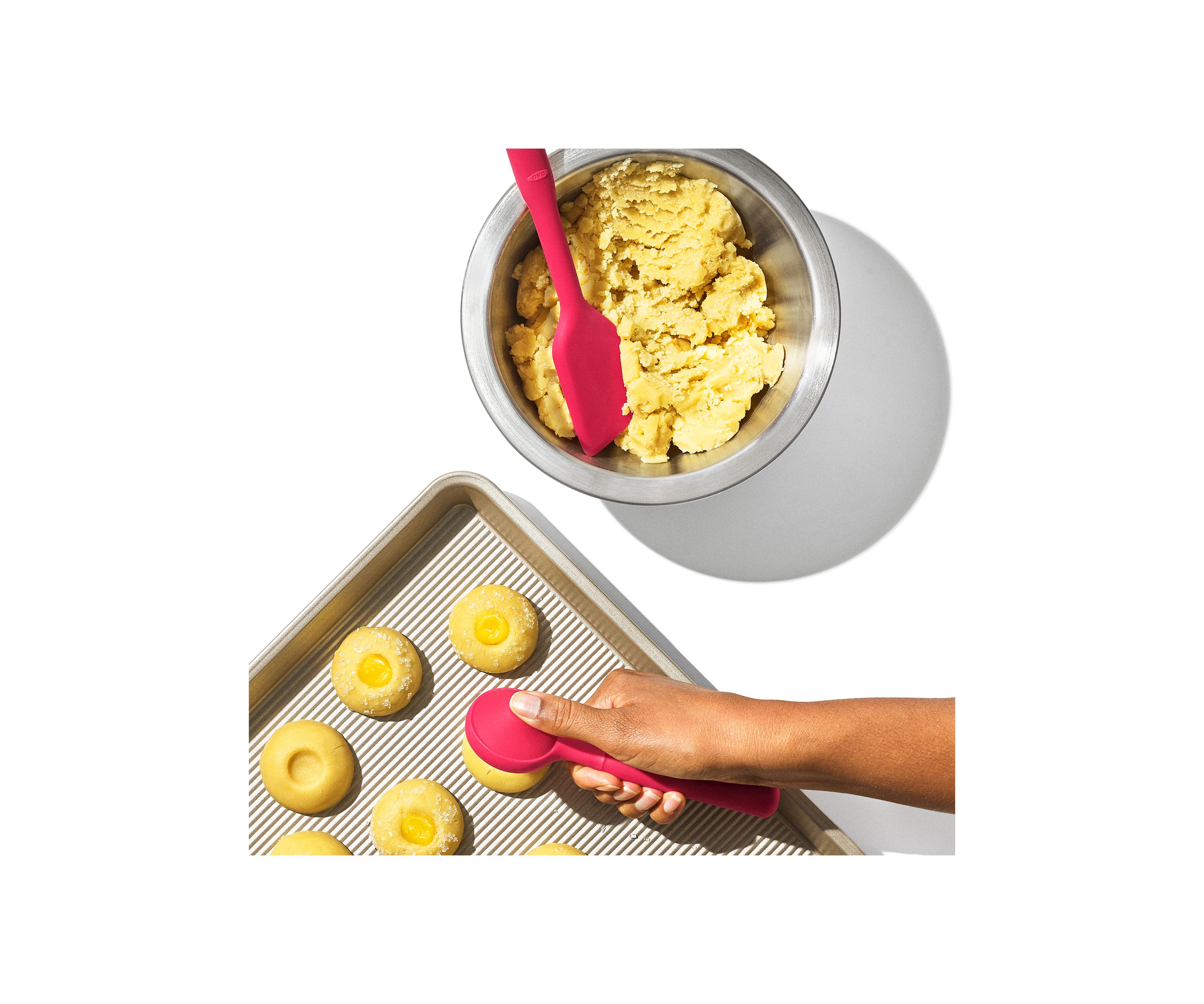 Good Grips Silicone Cookie Scoop and Small Spatula Set