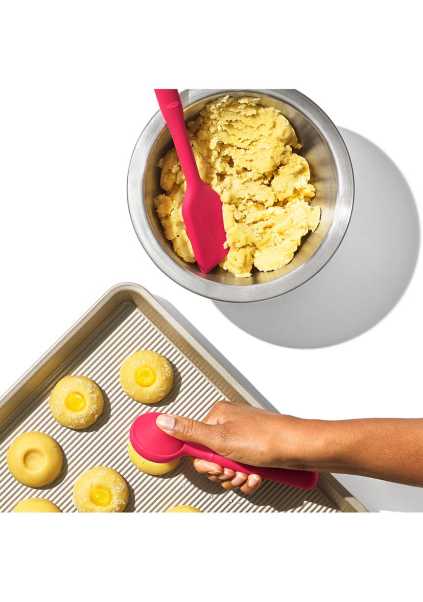 Good Grips Silicone Cookie Scoop and Small Spatula Set