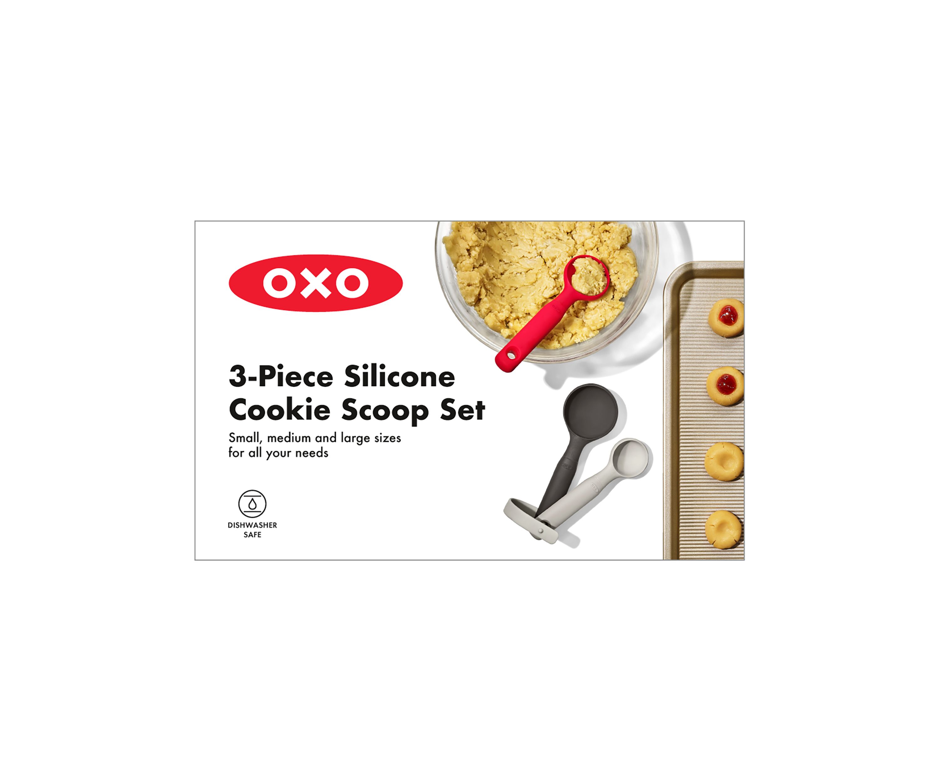 Good Grips 3 Piece Silicone Cookie Scoop Set