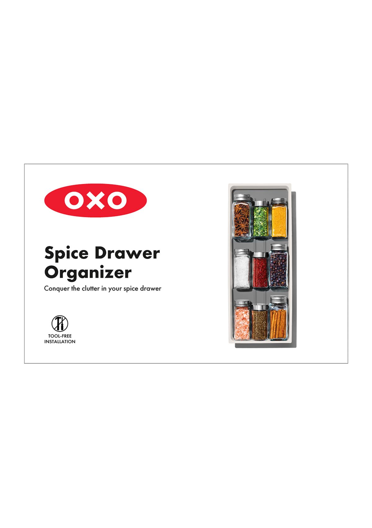 Compact Spice Drawer Organizer
