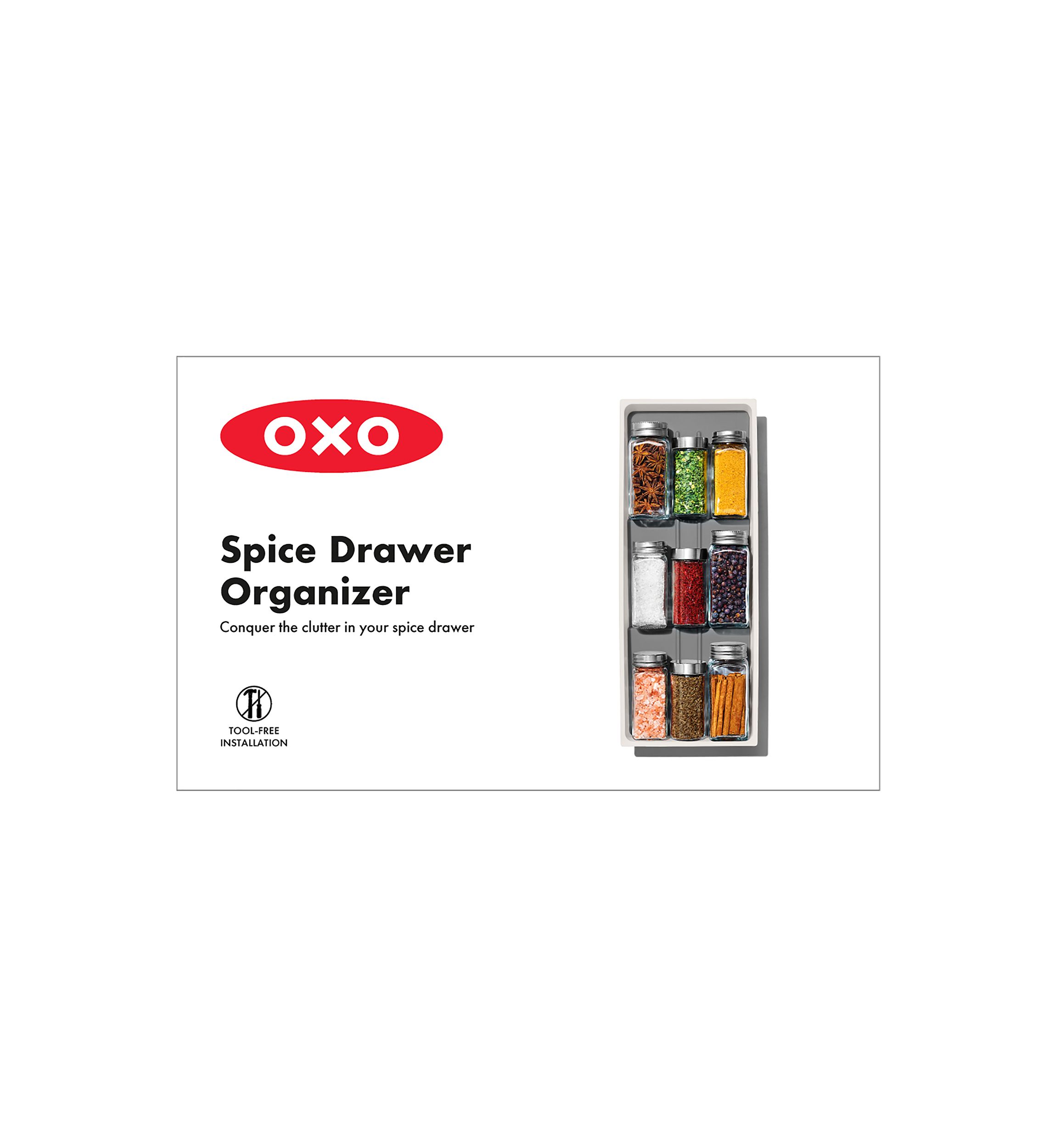 Compact Spice Drawer Organizer