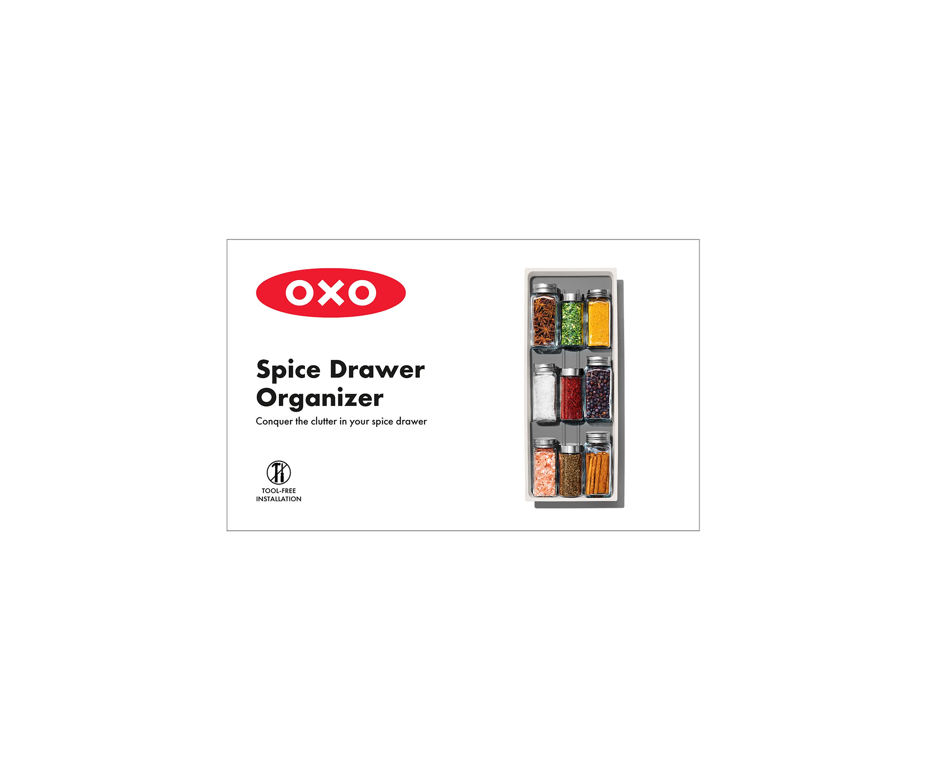 Compact Spice Drawer Organizer