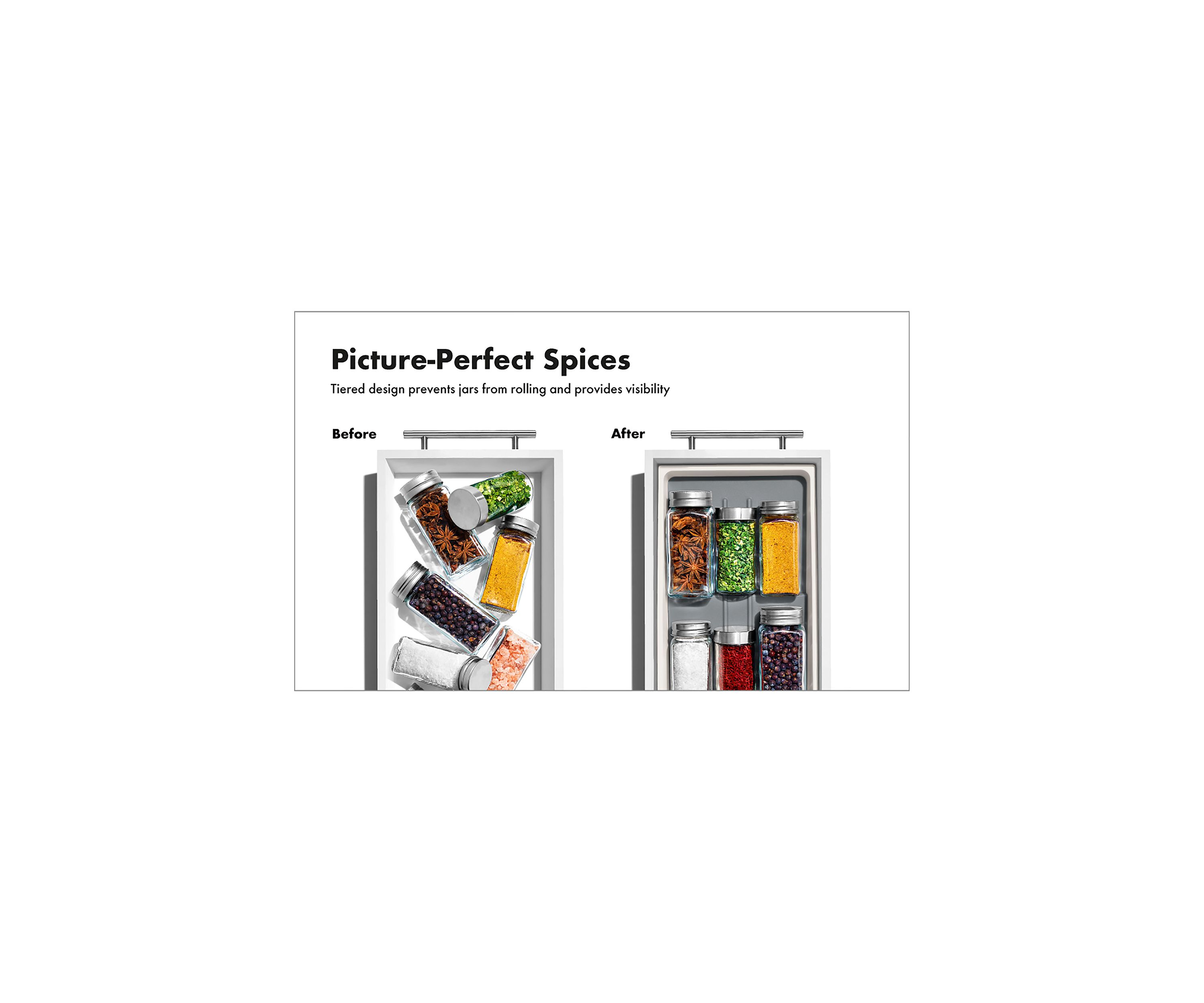 Compact Spice Drawer Organizer