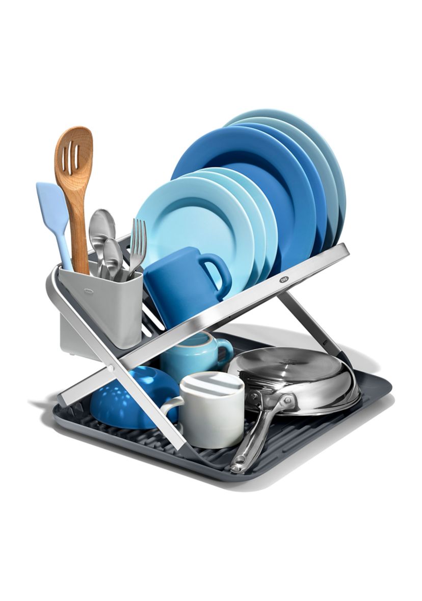 Aluminum Fold Flat Dish Rack