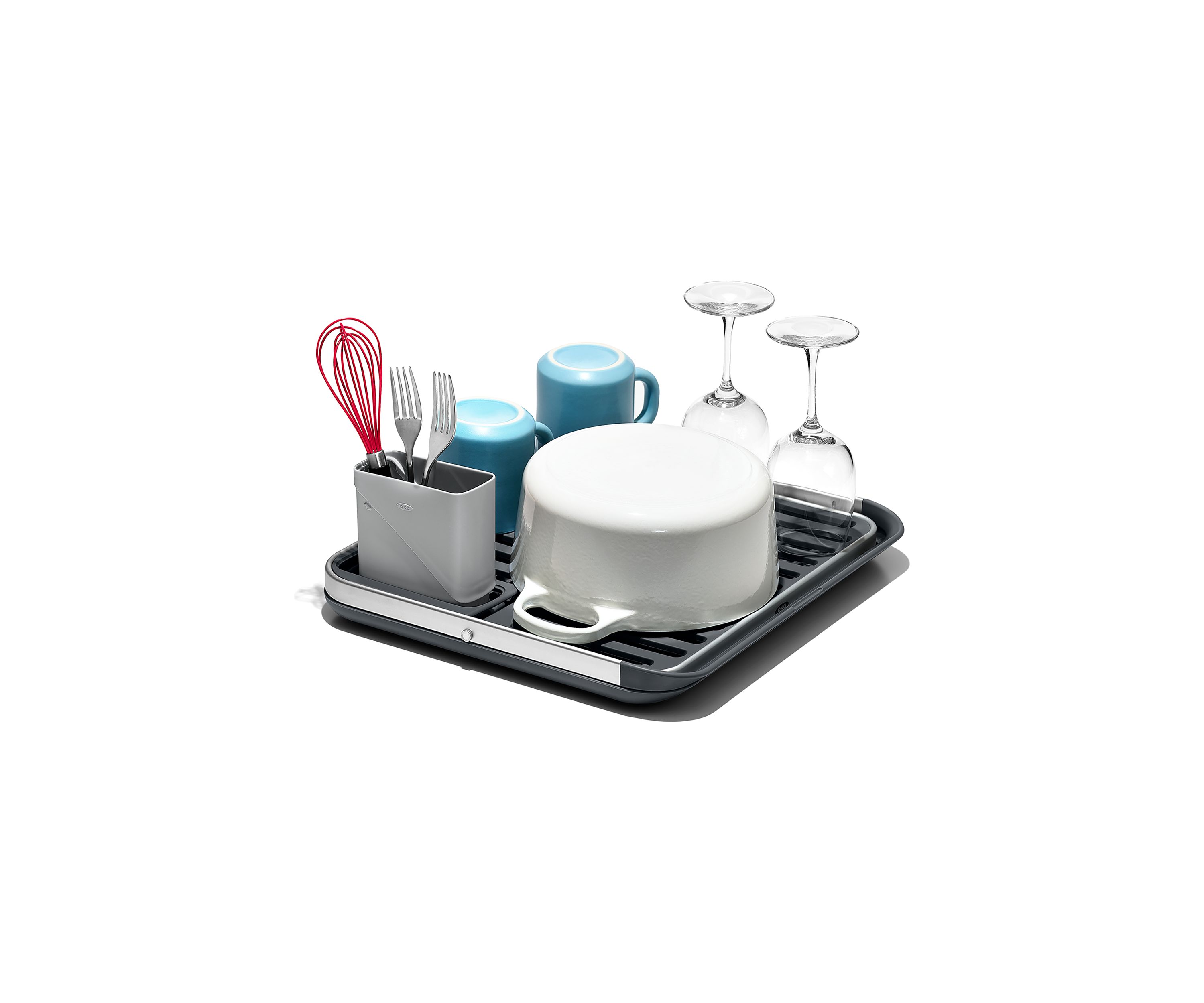 Aluminum Fold Flat Dish Rack