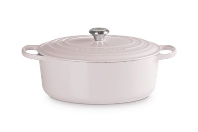 Le Creuset Enameled Cast Iron Signature Oval Dutch Oven, 15.5 qt. - Cerise with Signature Stainless Steel Knob