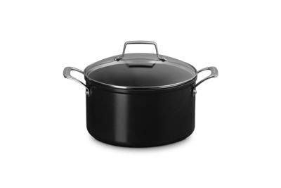 Le Creuset Essential Ceramic Non-Stick Stockpot with Glass Lid, 6.3 Quart, 11 x 14