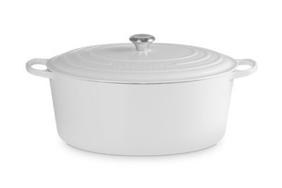 Le Creuset Signature Oval Dutch Oven, 15.5 Quart, White