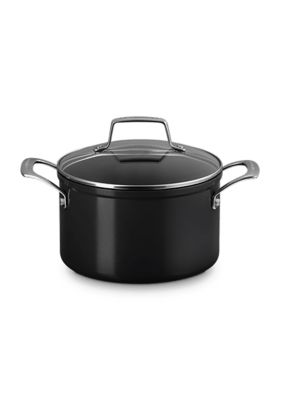 Le Creuset Essential Ceramic Non-Stick Stockpot with Glass Lid, 4 Quart
