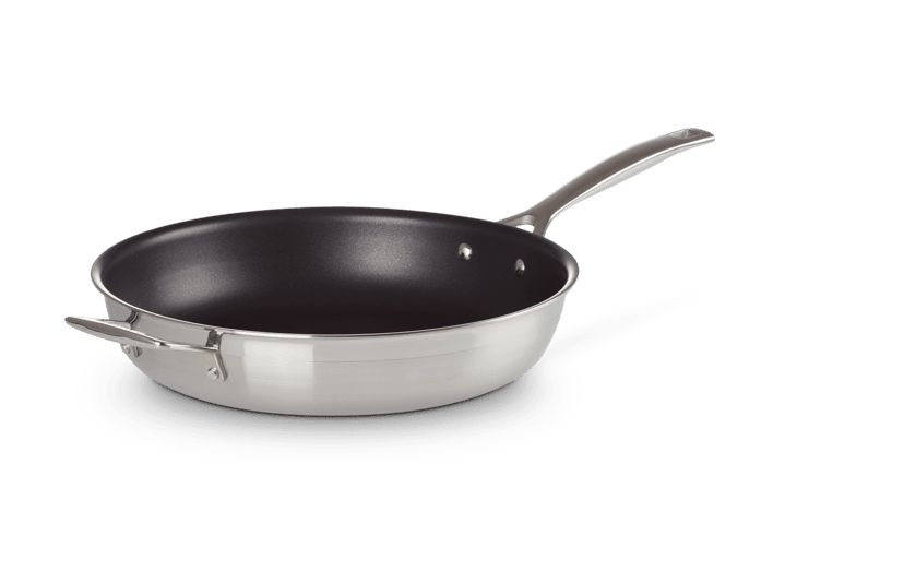 Classic Stainless Steel Non-stick Frying Pan, 12 Inch