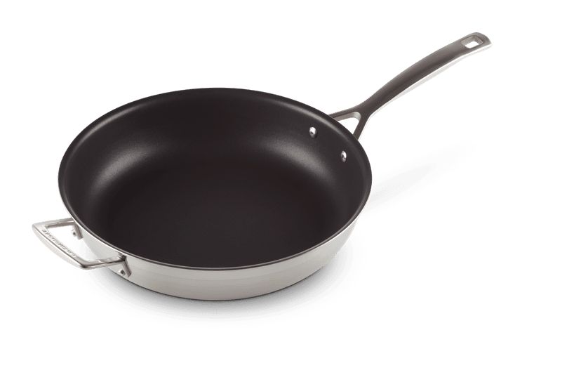 Classic Stainless Steel Non-stick Frying Pan, 12 Inch