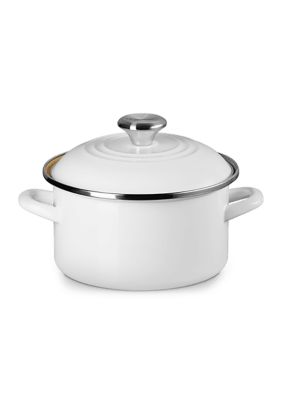 Le Creuset Traditional Petite Stockpot, 3.8 Quart, White