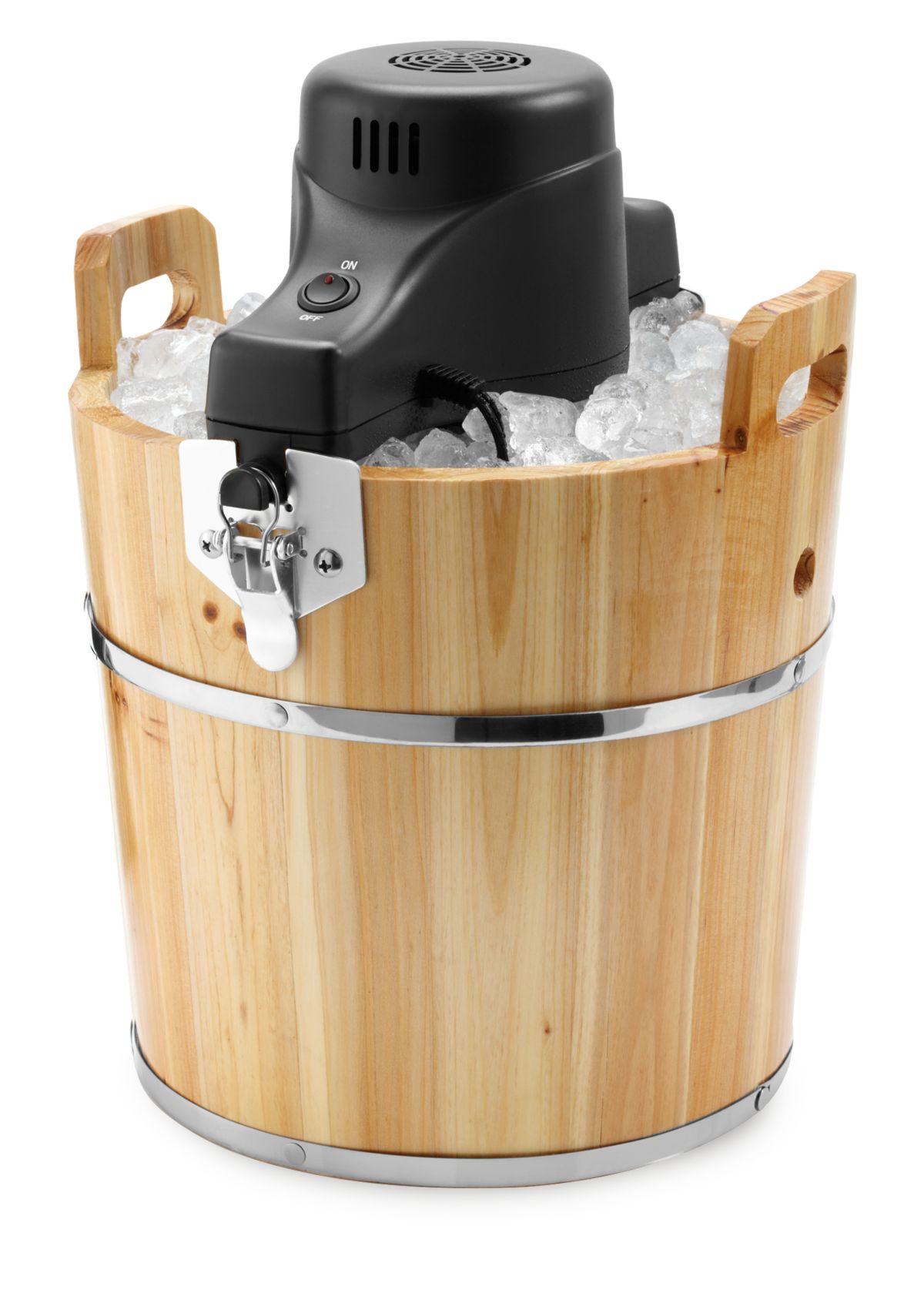Wooden Bucket Ice Cream Maker 4-Quart FRSBWDBK