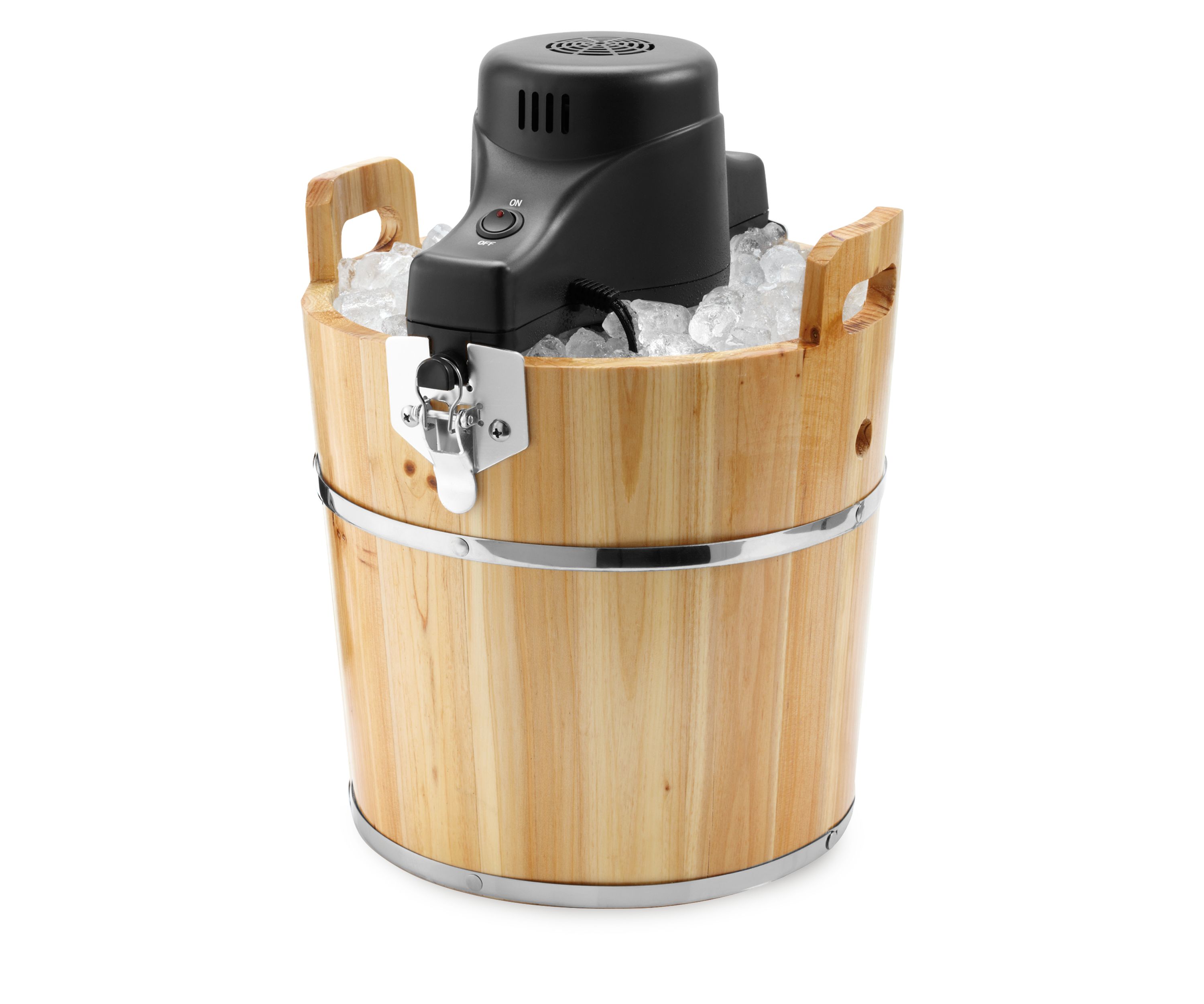Wooden Bucket Ice Cream Maker 4-Quart FRSBWDBK