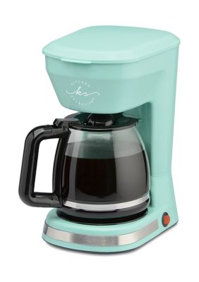 Mr. Coffee 12-Cup Programmable Coffeemaker, Arctic Blue, Brew Now