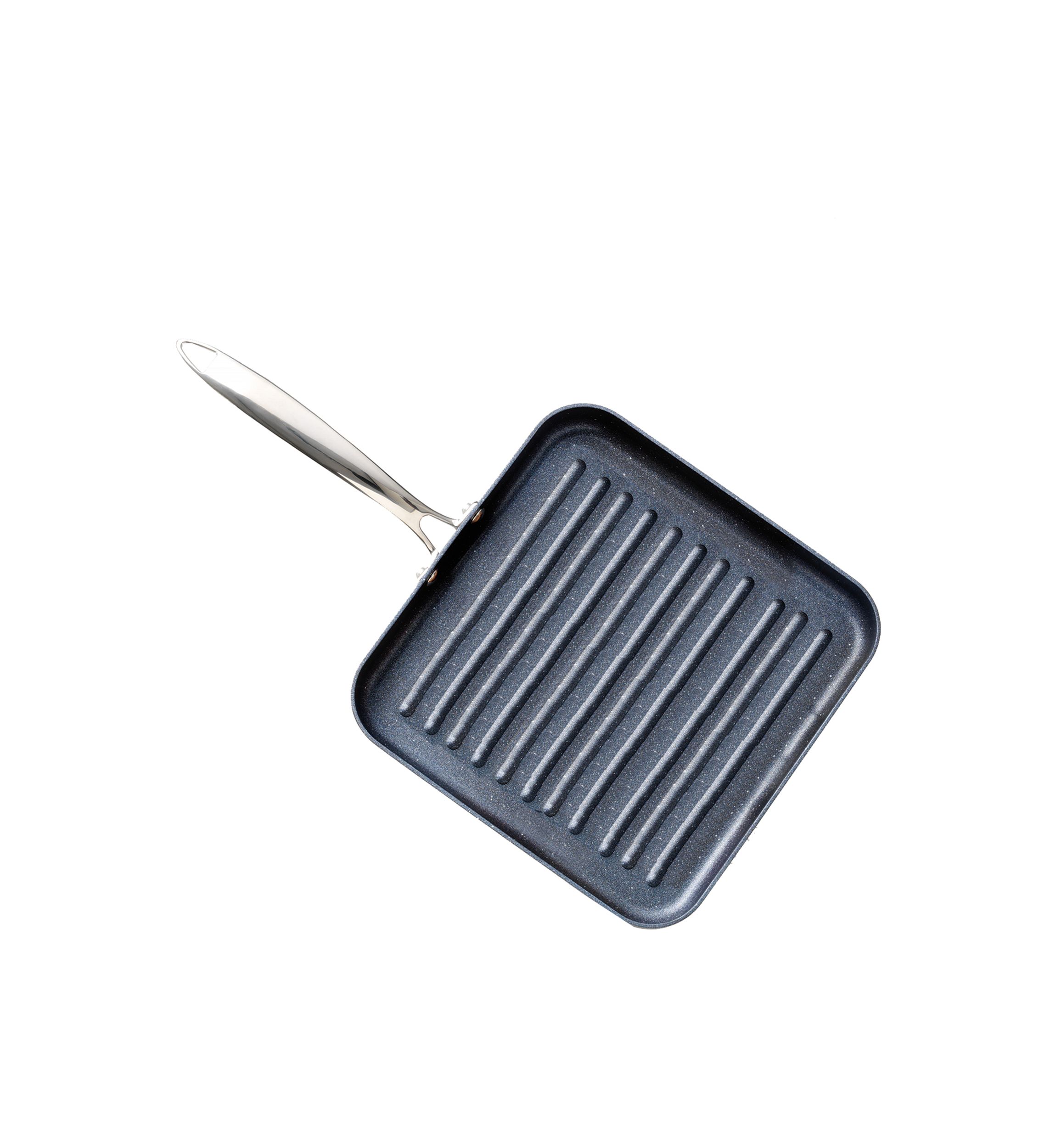 Professional 2 Piece Aluminum Hard Anodized Diamond and Mineral Coating Ultimate Nonstick Premium Grill and Griddle Pans