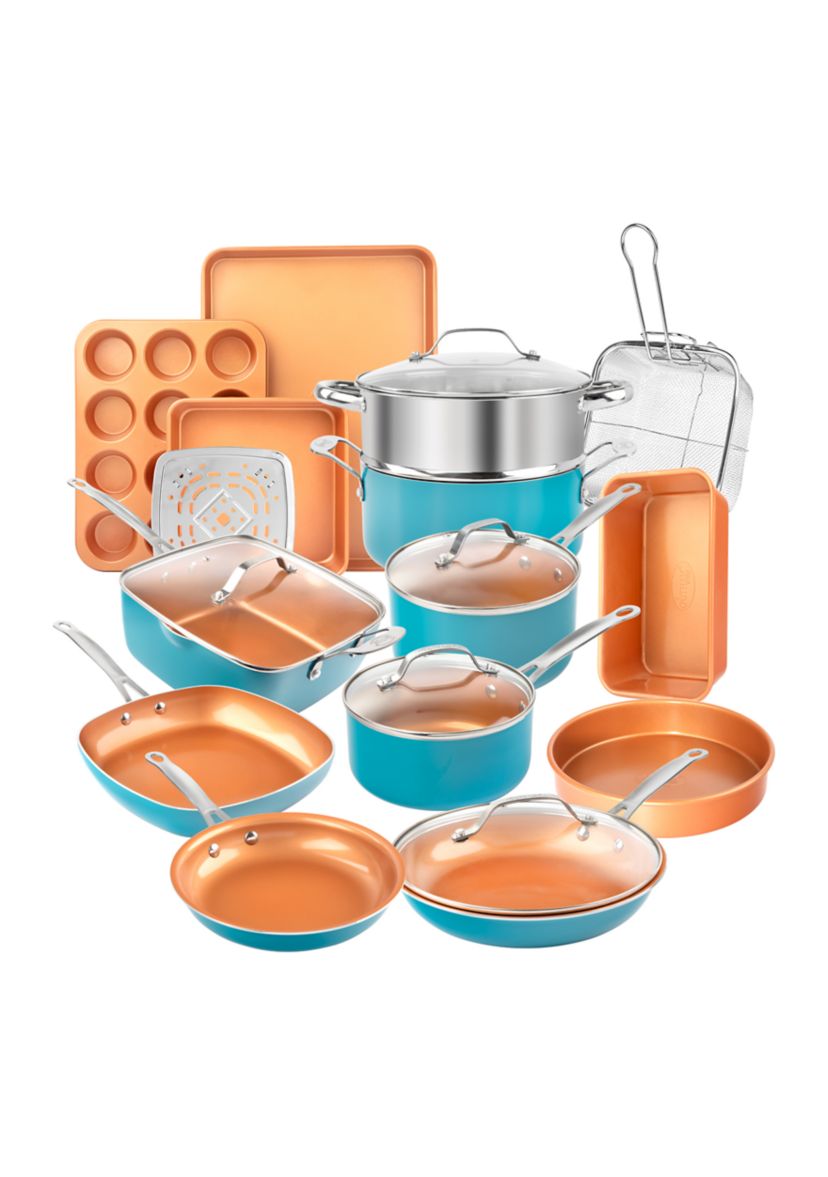 20 Piece Ti-Ceramic Nonstick Cookware and Bakeware Set