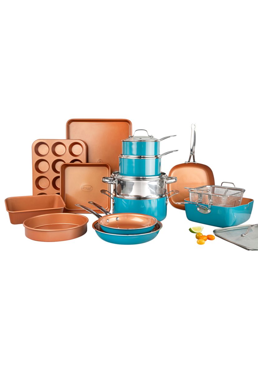 20 Piece Ti-Ceramic Nonstick Cookware and Bakeware Set