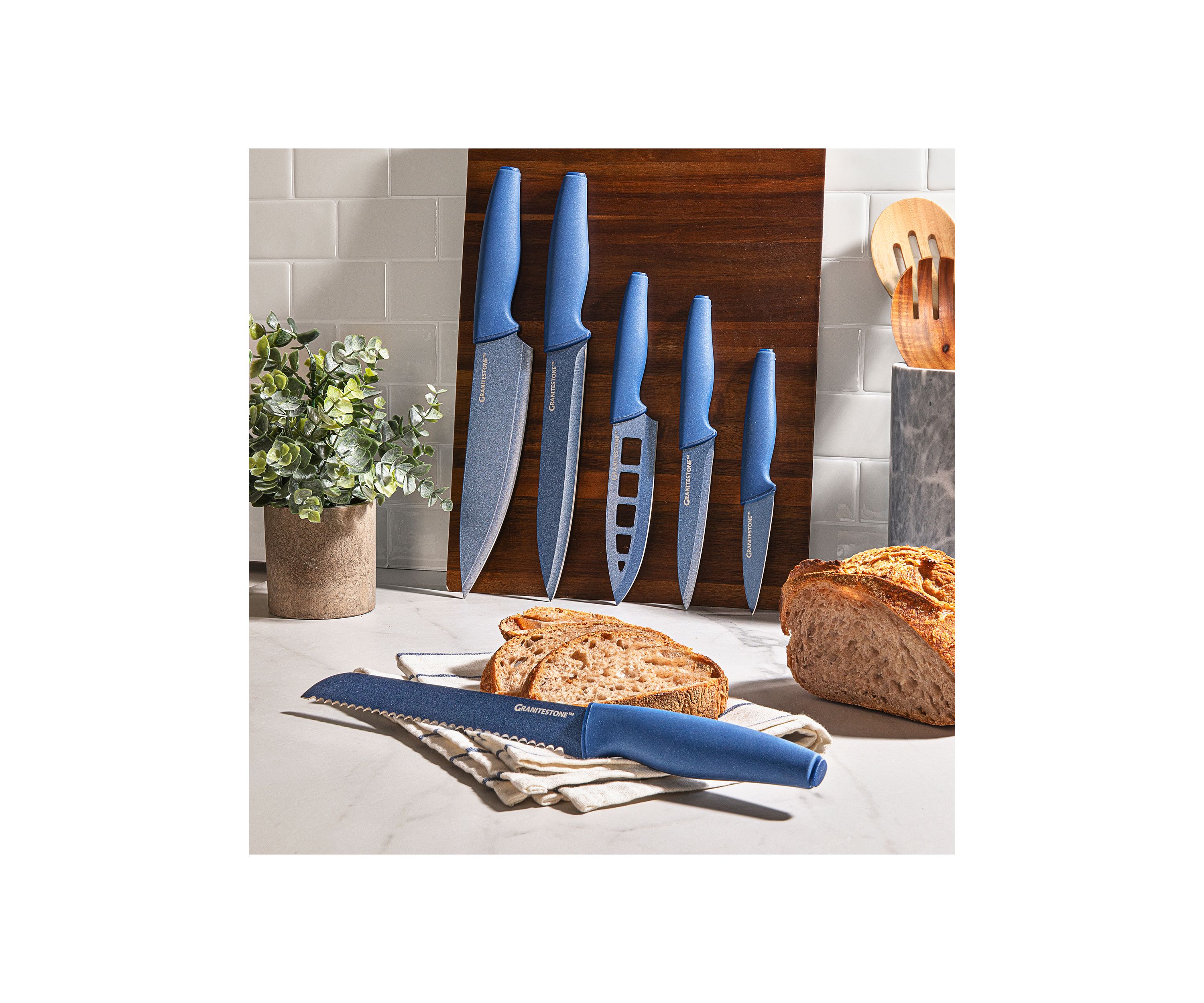 6-Piece Stainless Steel Nutri Blade High-Grade Knife Set
