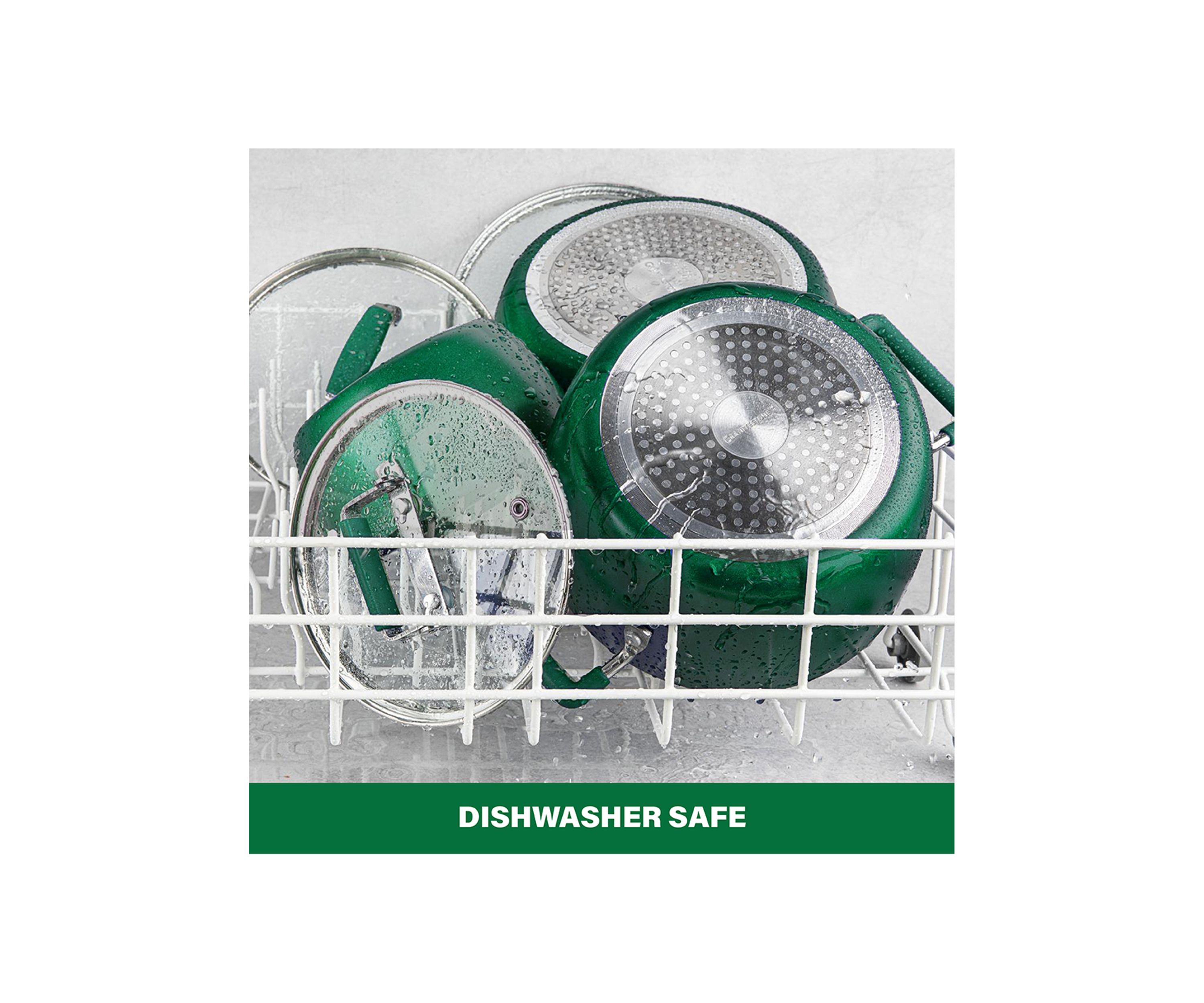 6-Piece Ultra-Durable Nonstick Diamond and Mineral Infused Coating Nesting Pots Set