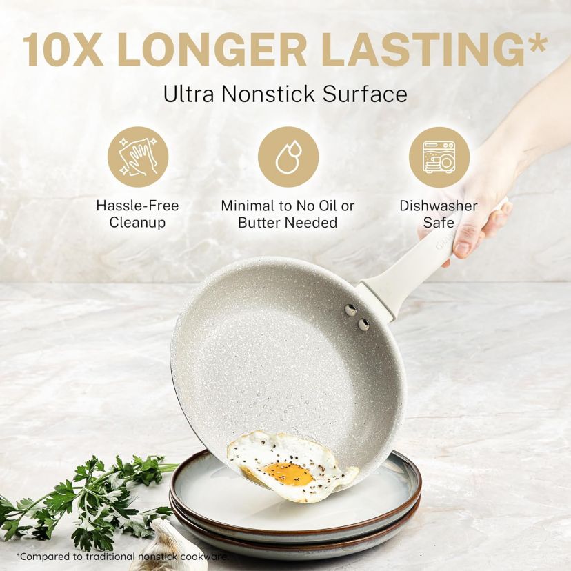 Desert Collection 14 in. Nonstick Frying Pan with Lid