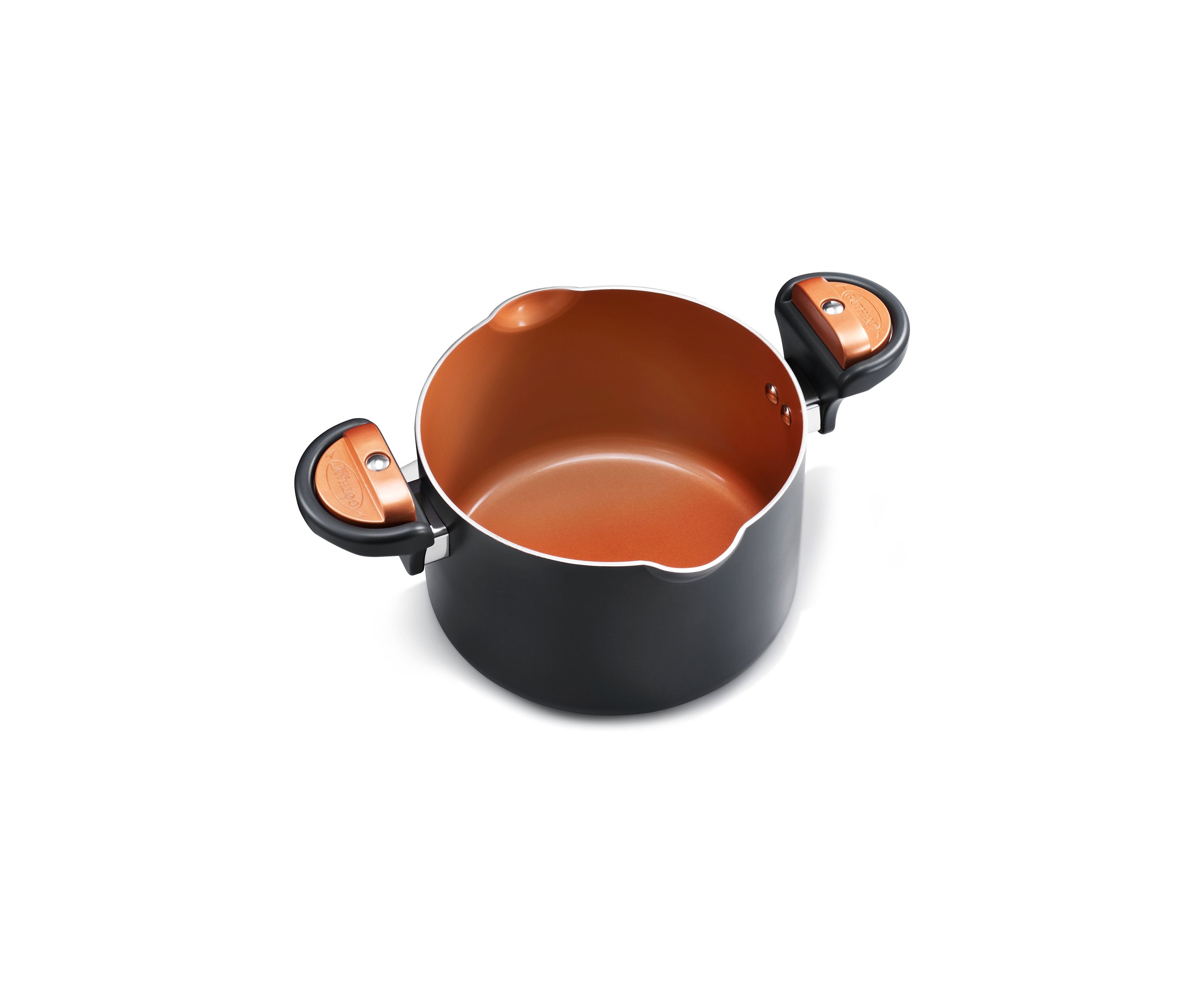 5 Quart Ti-Ceramic Nonstick Pasta Pot with Built In Strainer and Twist N Lock Handles