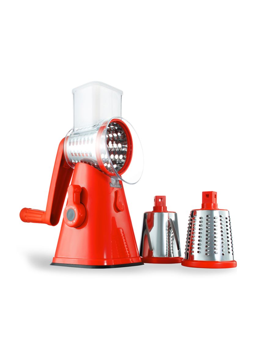 Nutri Slicer 3-in-1 Spinning/Rotating Mandoline and Countertop Food Slicer and Grater