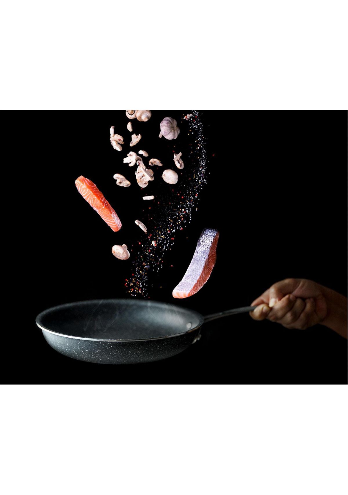 11 Inch Ultra-Durable Mineral and Diamond Infused Round Fry Pan