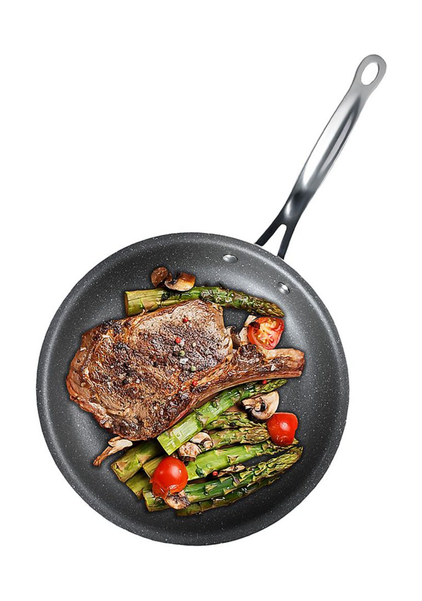 12 Inch Ultra-Durable Mineral and Diamond Infused Round Fry Pan
