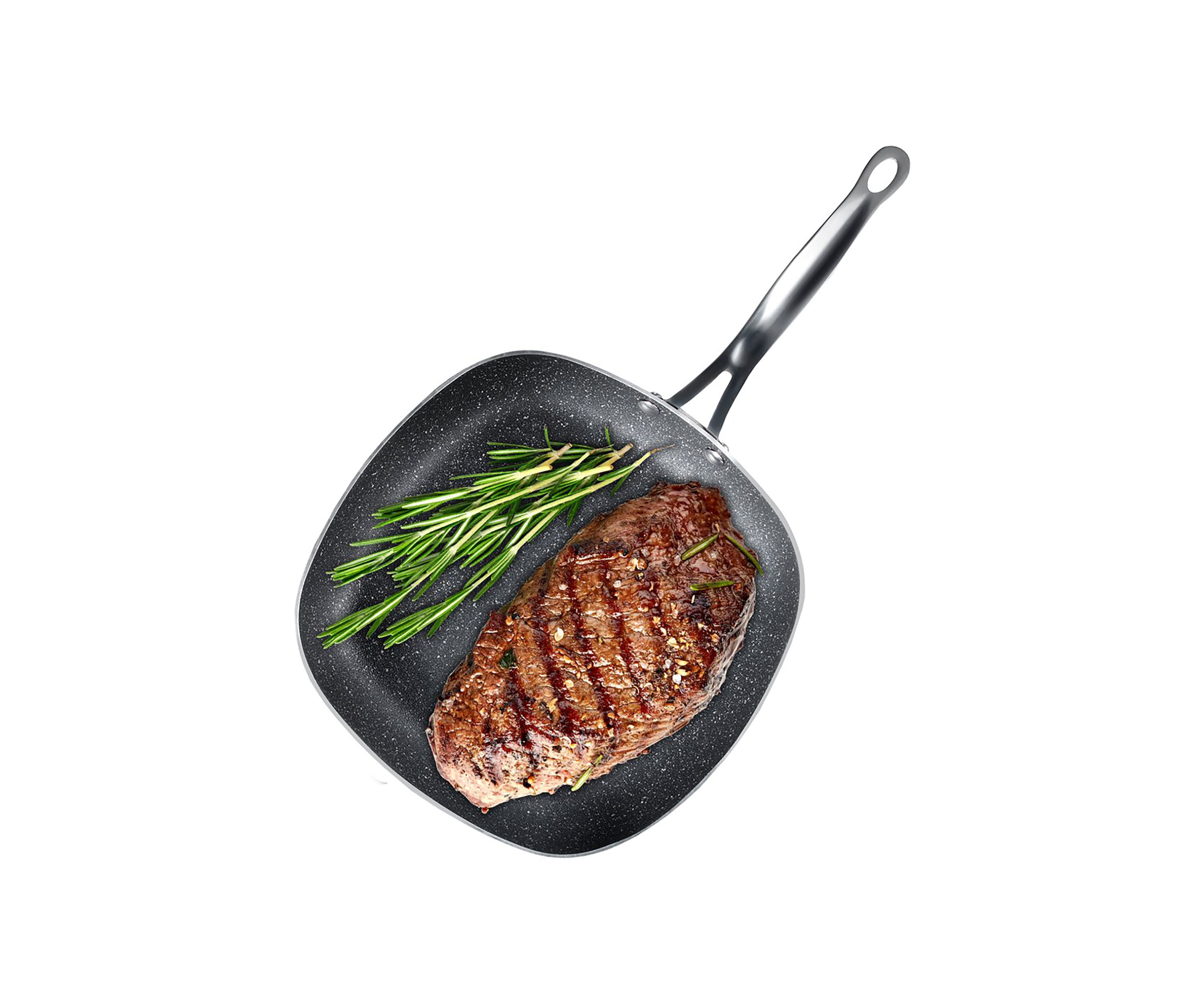 11 Inch Ultra-Durable Mineral and Diamond Infused Square Fry Pan