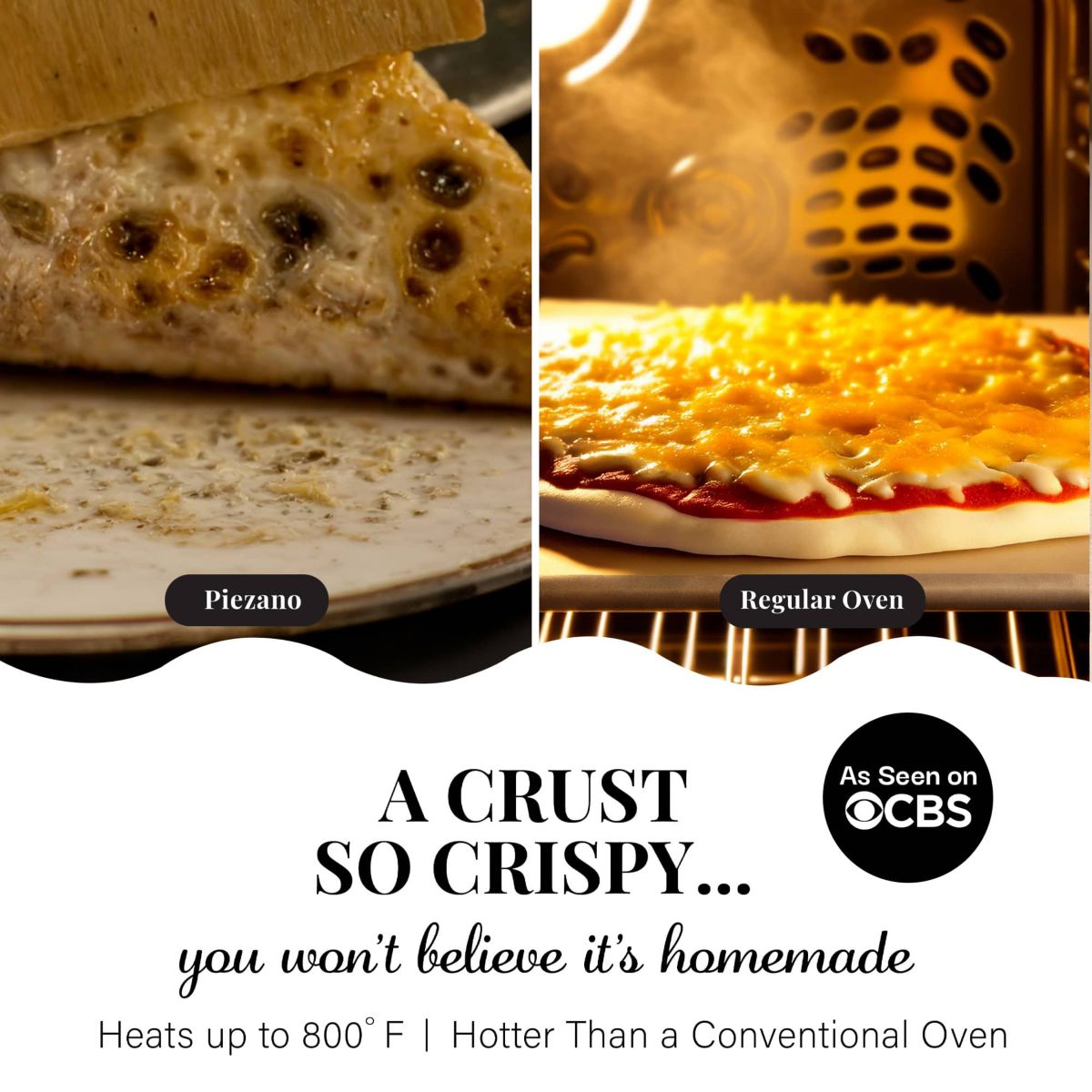 Piezano 12 in. Portable Countertop Stone Bake Indoor Grill Electric Oven Pizza Maker