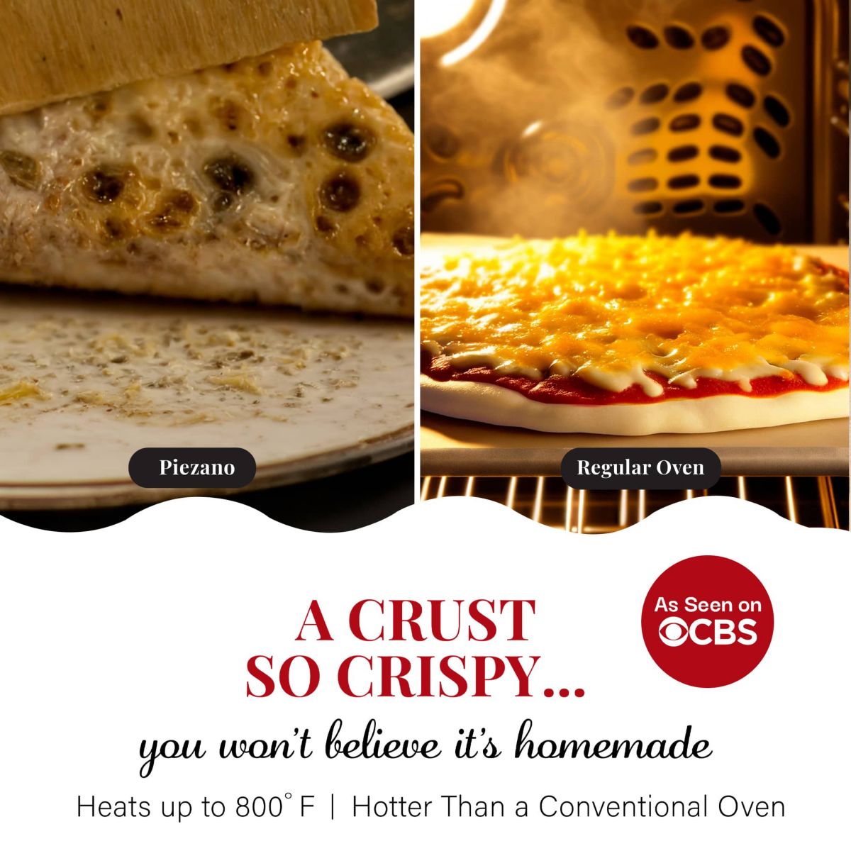 Piezano 12 in. Portable Countertop Stone Bake Indoor Grill Electric Oven Pizza Maker