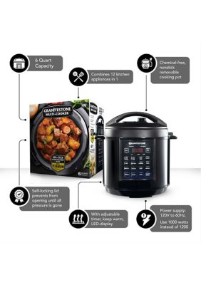 6 Quart Multi-Pressure Cooker With Pre-Settings