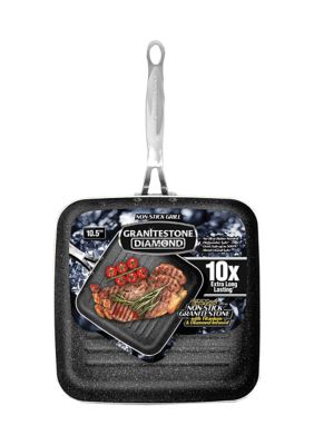10.5 Inch Ultra-Durable Mineral And Diamond Infused Grill Pan
