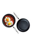 Professional 2-Piece Aluminum Hard Anodized Diamond and Mineral Coating Ultimate Nonstick Premium Frying Pans