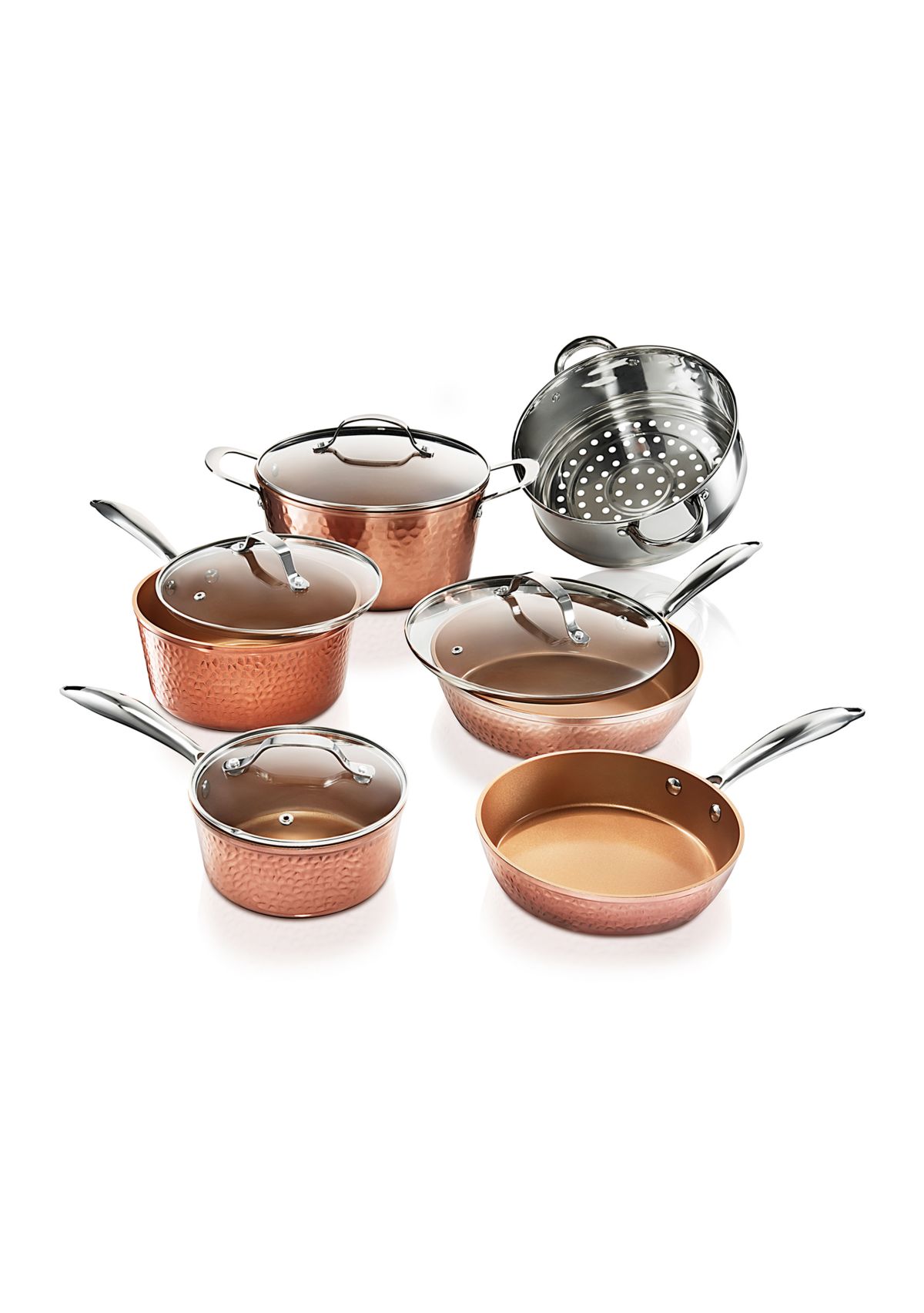 10-Piece Hamme Ti-Ceramic Nonstick Cookware Set