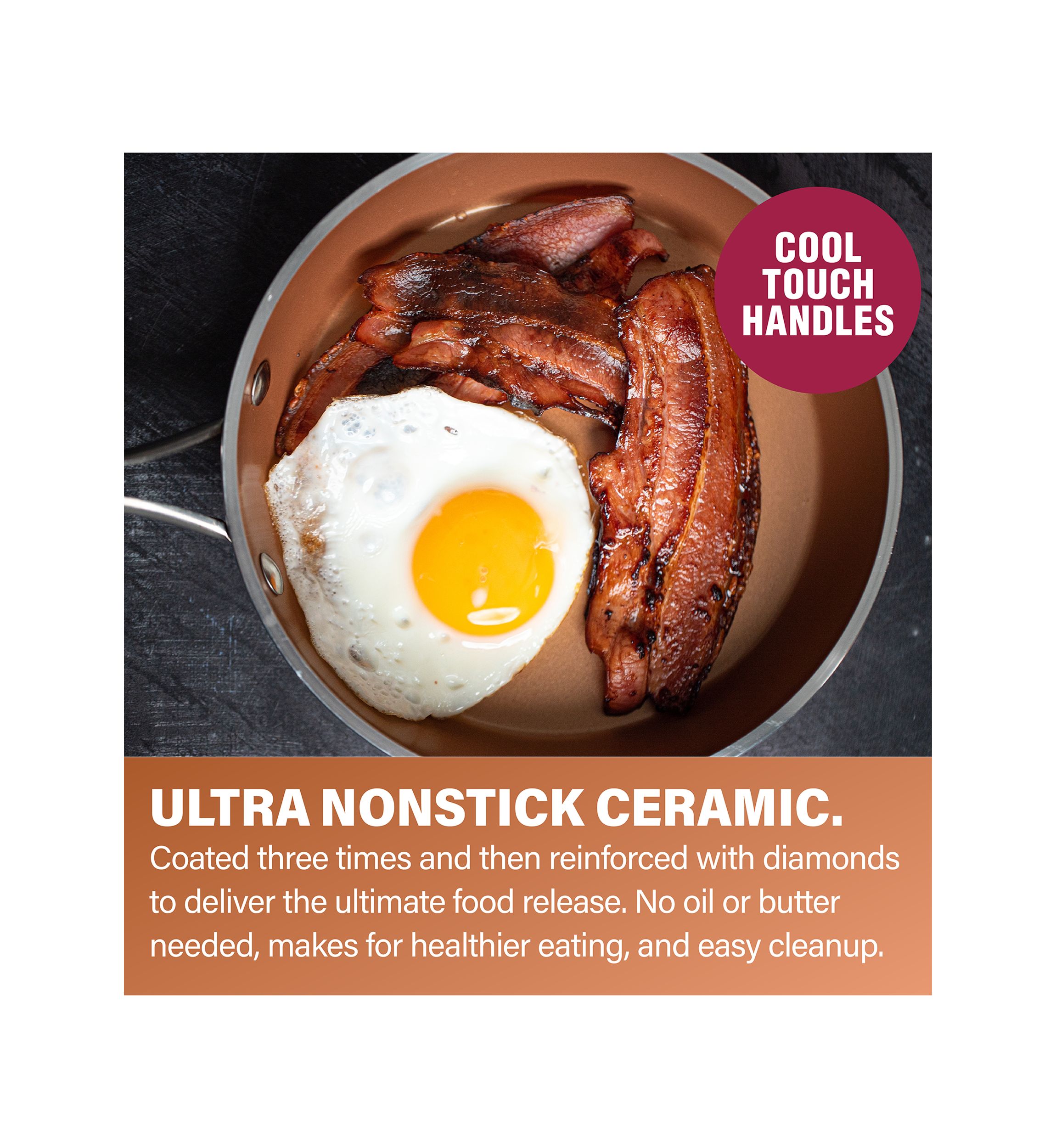 10-Piece Hamme Ti-Ceramic Nonstick Cookware Set