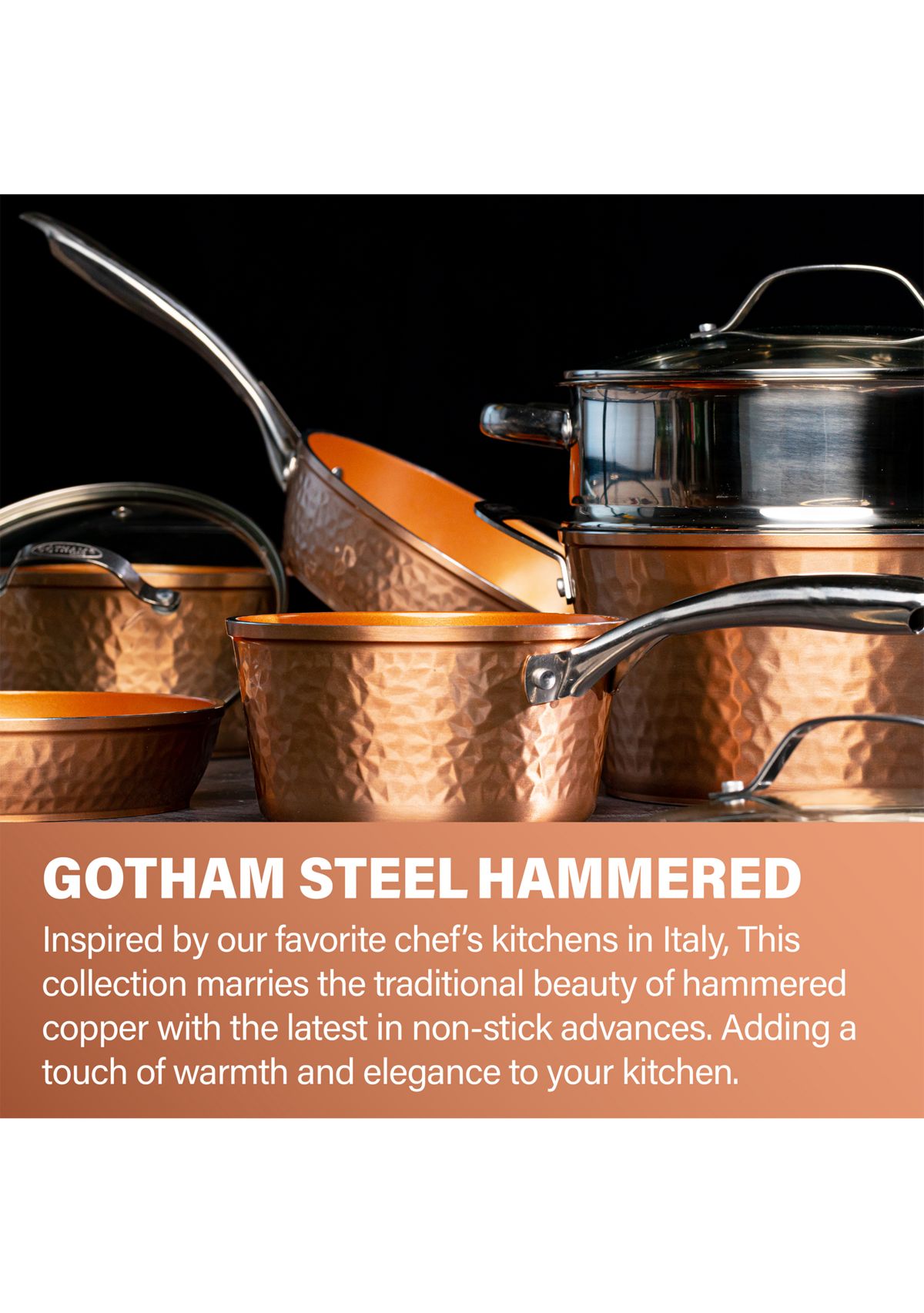 10-Piece Hamme Ti-Ceramic Nonstick Cookware Set