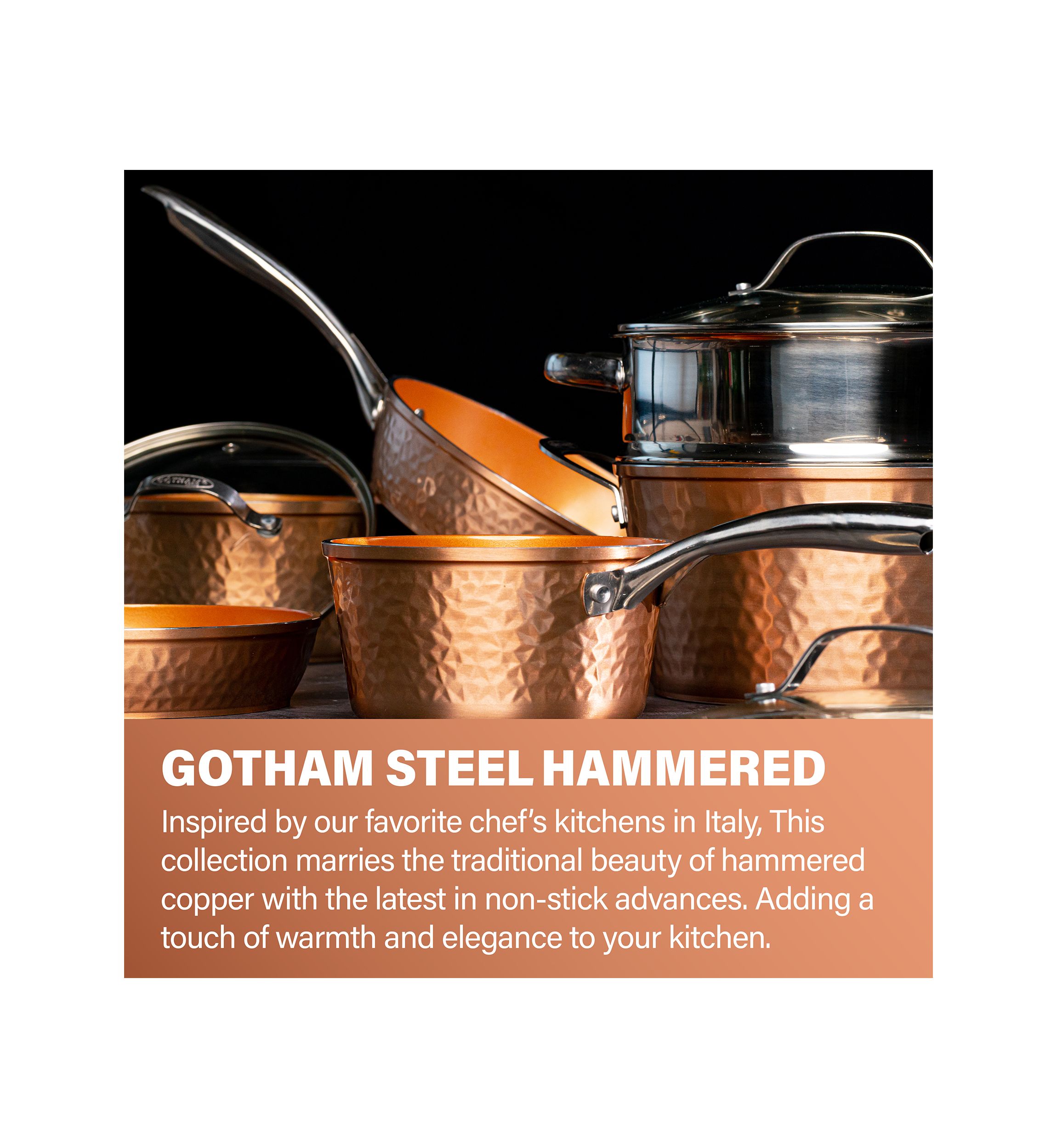 10-Piece Hamme Ti-Ceramic Nonstick Cookware Set
